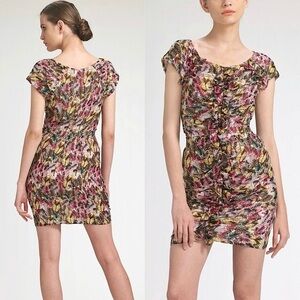 Anthropologie Leifsdottir Feather Fiesta Dress